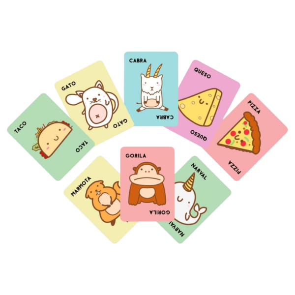 Taco, gato, cabra, queso, pizza