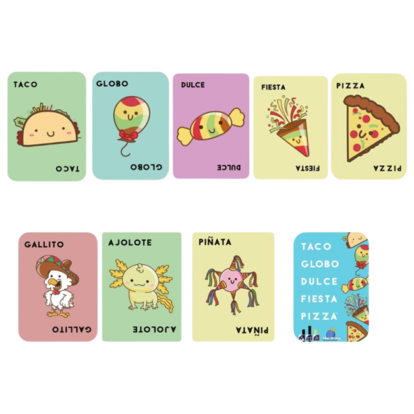 Taco, globo, dulce, fiesta, pizza