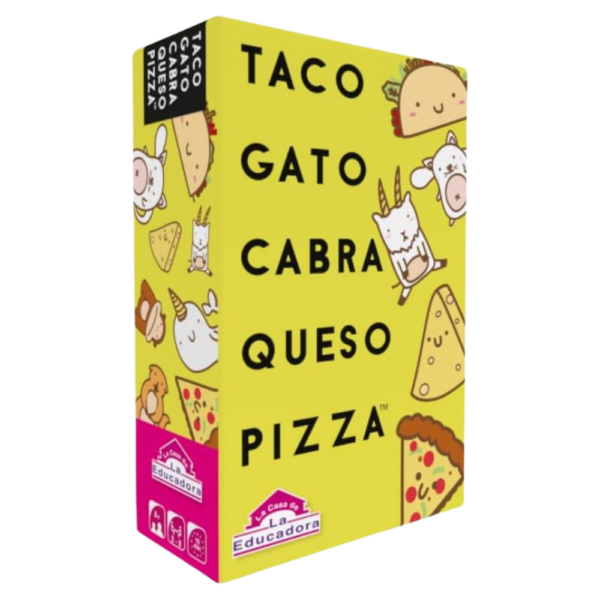 Taco, gato, cabra, queso, pizza