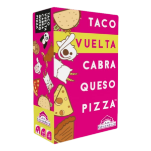 Taco, vuelta, cabra, queso, pizza